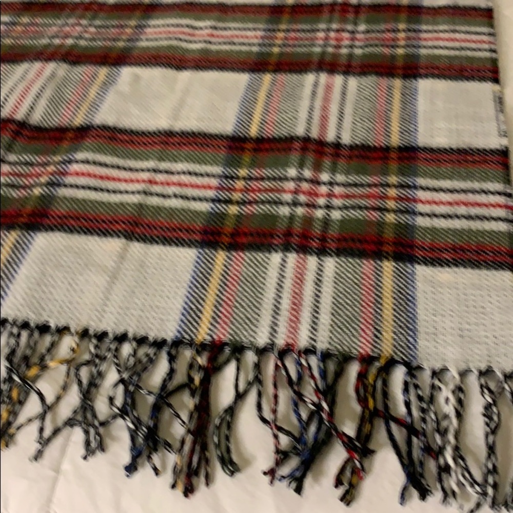 Plaid large scarf